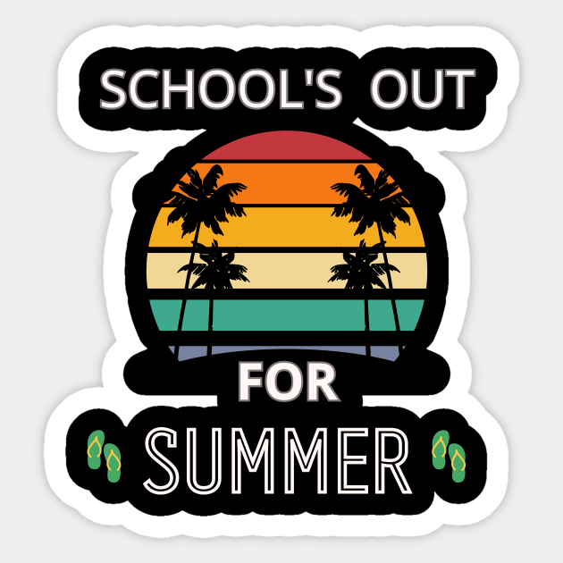 School's out for summer Sticker by logo desang